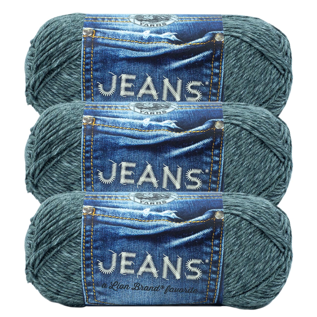3 Pack Lion Brand® Jeans Yarn